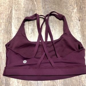 Lululemon Energy Bra * Plum